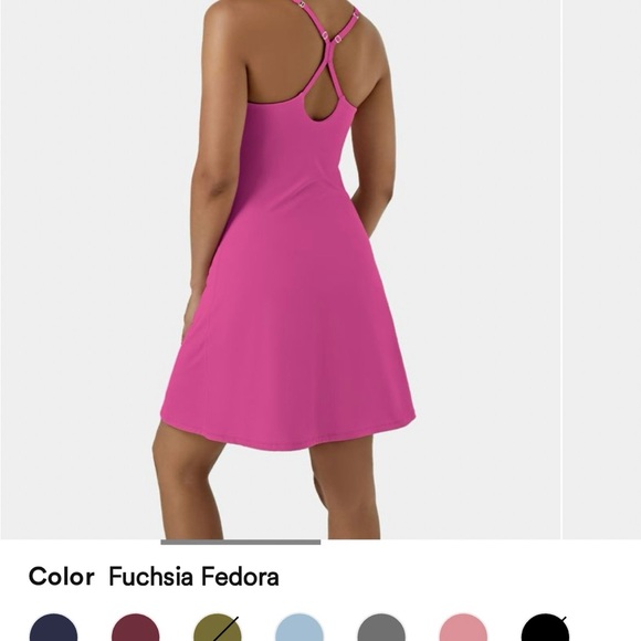 Halara Vibrant Pink Dress Longer Length - Picture 6 of 9